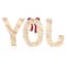 Glitzhome® 70.75"L Lighted Christmas 2.5D Fabric Peppermint JOY Outdoor Decor Set